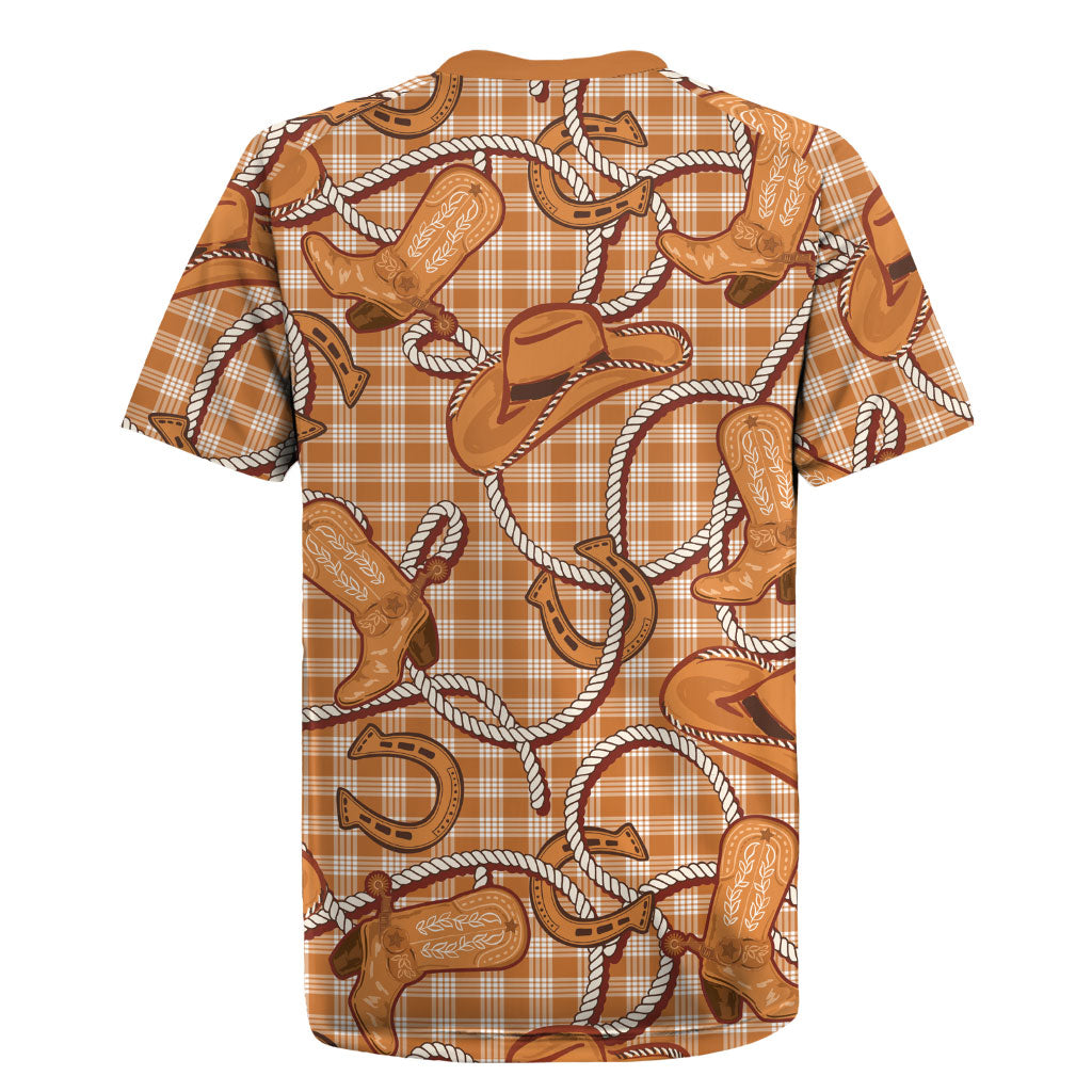 Brown Hawaii Palaka Cowboy Rugby Jersey Hawaiian Paniolo Festival Spirit