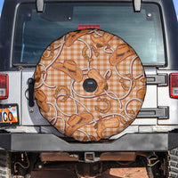 Brown Hawaii Palaka Cowboy Spare Tire Cover Hawaiian Paniolo Festival Spirit