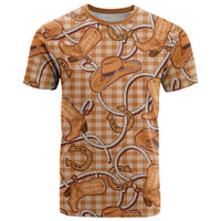 Brown Hawaii Palaka Cowboy T Shirt Hawaiian Paniolo Festival Spirit