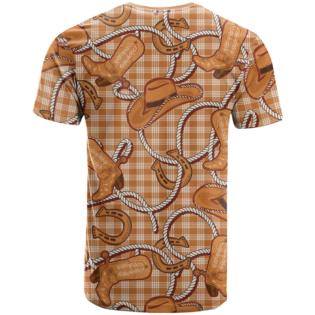 Brown Hawaii Palaka Cowboy T Shirt Hawaiian Paniolo Festival Spirit