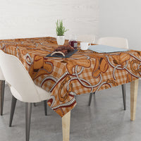 Brown Hawaii Palaka Cowboy Tablecloth Hawaiian Paniolo Festival Spirit