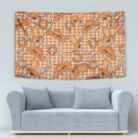 Brown Hawaii Palaka Cowboy Tapestry Hawaiian Paniolo Festival Spirit
