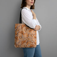 Brown Hawaii Palaka Cowboy Tote Bag Hawaiian Paniolo Festival Spirit