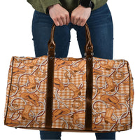 Brown Hawaii Palaka Cowboy Travel Bag Hawaiian Paniolo Festival Spirit