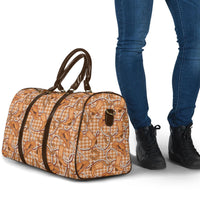 Brown Hawaii Palaka Cowboy Travel Bag Hawaiian Paniolo Festival Spirit