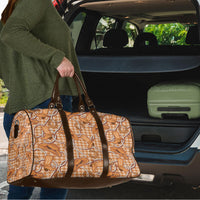 Brown Hawaii Palaka Cowboy Travel Bag Hawaiian Paniolo Festival Spirit