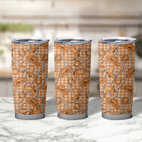 Brown Hawaii Palaka Cowboy Tumbler Cup Hawaiian Paniolo Festival Spirit