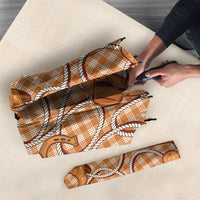 Brown Hawaii Palaka Cowboy Umbrella Hawaiian Paniolo Festival Spirit