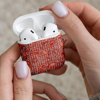 Red Hawaii Palaka Cowboy AirPods Case Hawaiian Paniolo Festival Spirit
