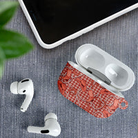 Red Hawaii Palaka Cowboy AirPods Case Hawaiian Paniolo Festival Spirit