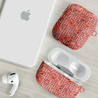 Red Hawaii Palaka Cowboy AirPods Case Hawaiian Paniolo Festival Spirit
