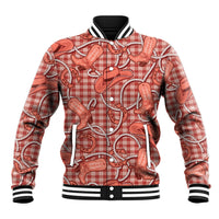 Red Hawaii Palaka Cowboy Baseball Jacket Hawaiian Paniolo Festival Spirit