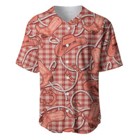 Red Hawaii Palaka Cowboy Baseball Jersey Hawaiian Paniolo Festival Spirit