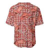Red Hawaii Palaka Cowboy Baseball Jersey Hawaiian Paniolo Festival Spirit