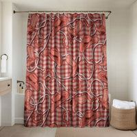 Red Hawaii Palaka Cowboy Bathroom Set Hawaiian Paniolo Festival Spirit