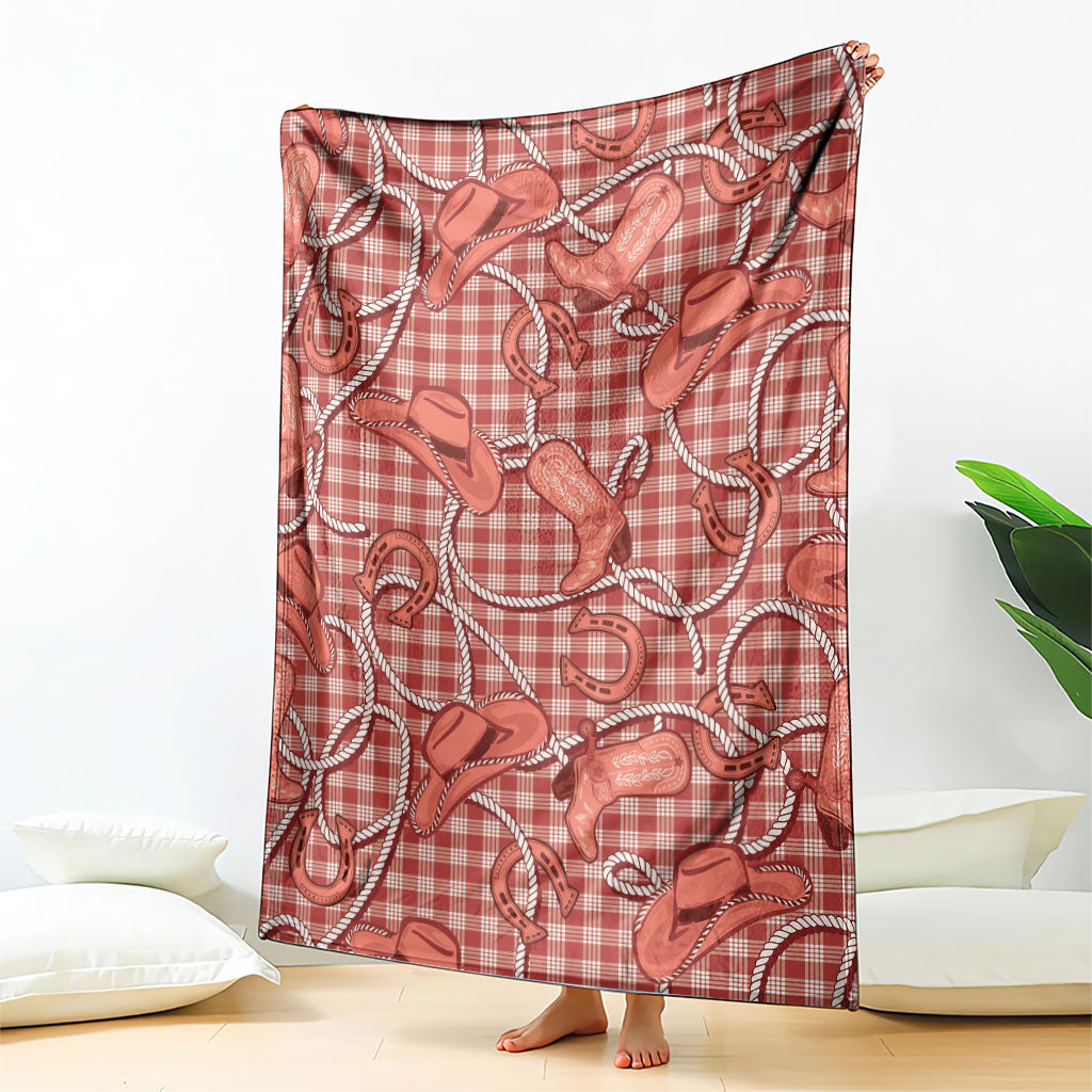 Red Hawaii Palaka Cowboy Blanket Hawaiian Paniolo Festival Spirit