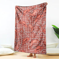 Red Hawaii Palaka Cowboy Blanket Hawaiian Paniolo Festival Spirit