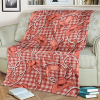 Red Hawaii Palaka Cowboy Blanket Hawaiian Paniolo Festival Spirit