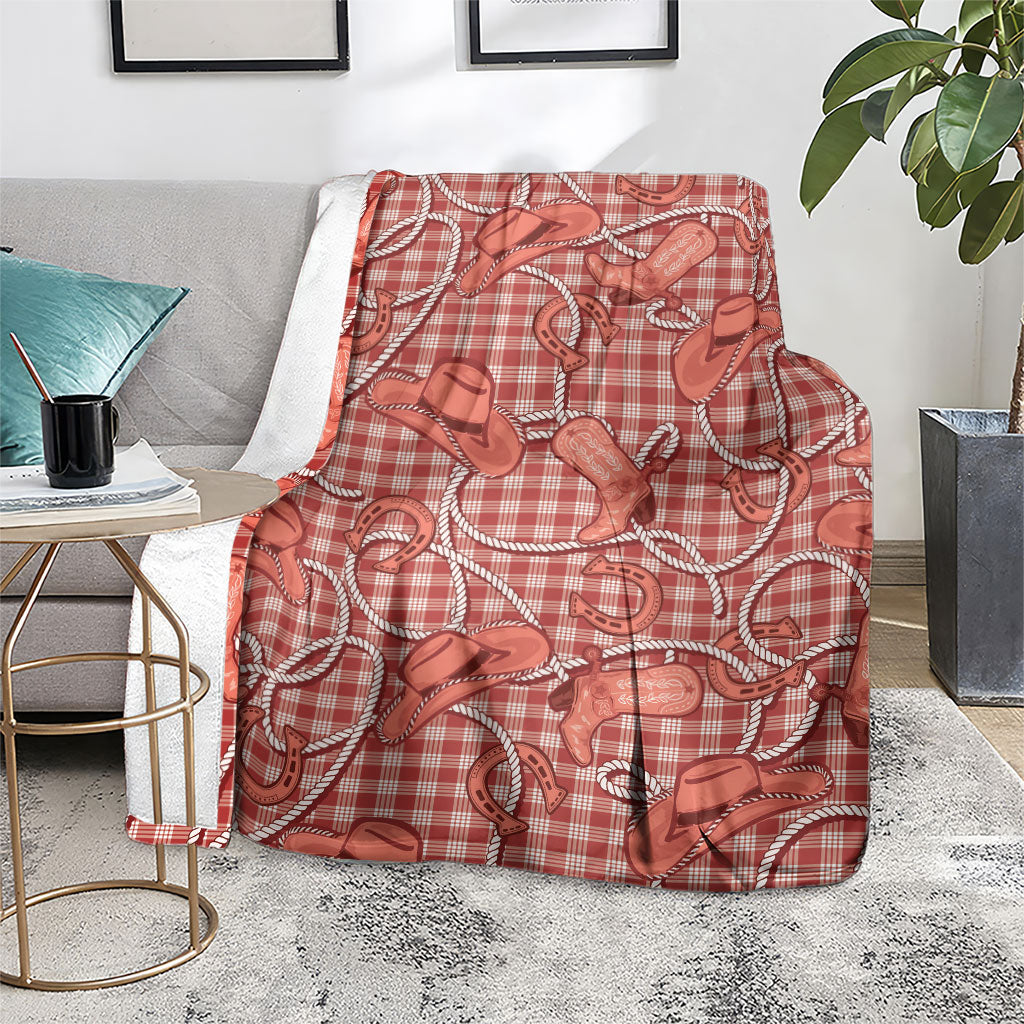 Red Hawaii Palaka Cowboy Blanket Hawaiian Paniolo Festival Spirit