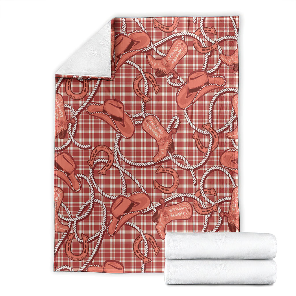 Red Hawaii Palaka Cowboy Blanket Hawaiian Paniolo Festival Spirit