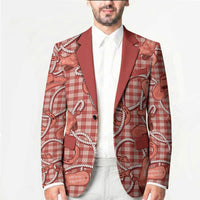 Red Hawaii Palaka Cowboy Blazer Hawaiian Paniolo Festival Spirit