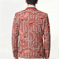 Red Hawaii Palaka Cowboy Blazer Hawaiian Paniolo Festival Spirit