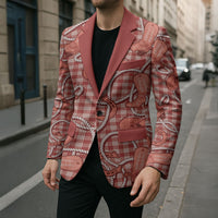 Red Hawaii Palaka Cowboy Blazer Hawaiian Paniolo Festival Spirit