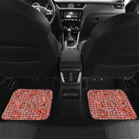 Red Hawaii Palaka Cowboy Car Mats Hawaiian Paniolo Festival Spirit