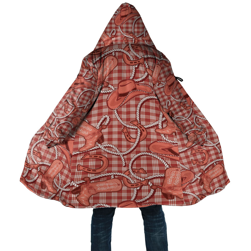 Red Hawaii Palaka Cowboy Cloak Hawaiian Paniolo Festival Spirit