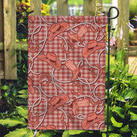 Red Hawaii Palaka Cowboy Garden Flag Hawaiian Paniolo Festival Spirit