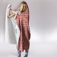 Red Hawaii Palaka Cowboy Hooded Blanket Hawaiian Paniolo Festival Spirit