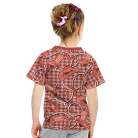 Red Hawaii Palaka Cowboy Kid T Shirt Hawaiian Paniolo Festival Spirit