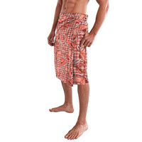 Red Hawaii Palaka Cowboy Lavalava Hawaiian Paniolo Festival Spirit