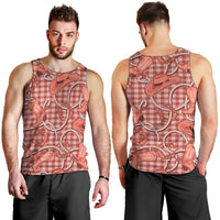 Red Hawaii Palaka Cowboy Men Tank Top Hawaiian Paniolo Festival Spirit