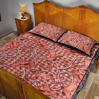 Red Hawaii Palaka Cowboy Quilt Bed Set Hawaiian Paniolo Festival Spirit