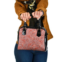 Red Hawaii Palaka Cowboy Shoulder Handbag Hawaiian Paniolo Festival Spirit