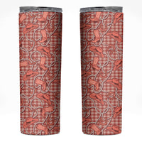 Red Hawaii Palaka Cowboy Skinny Tumbler Hawaiian Paniolo Festival Spirit