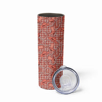 Red Hawaii Palaka Cowboy Skinny Tumbler Hawaiian Paniolo Festival Spirit