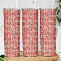 Red Hawaii Palaka Cowboy Skinny Tumbler Hawaiian Paniolo Festival Spirit
