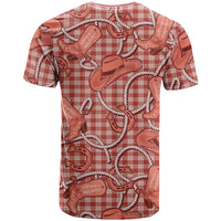 Red Hawaii Palaka Cowboy T Shirt Hawaiian Paniolo Festival Spirit