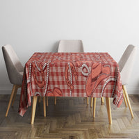 Red Hawaii Palaka Cowboy Tablecloth Hawaiian Paniolo Festival Spirit