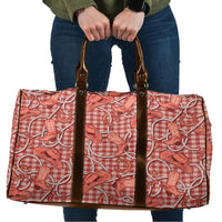 Red Hawaii Palaka Cowboy Travel Bag Hawaiian Paniolo Festival Spirit