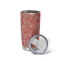 Red Hawaii Palaka Cowboy Tumbler Cup Hawaiian Paniolo Festival Spirit