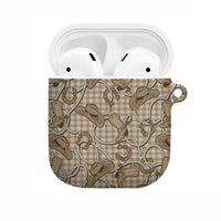 Beige Hawaii Palaka Cowboy AirPods Case Hawaiian Paniolo Festival Spirit