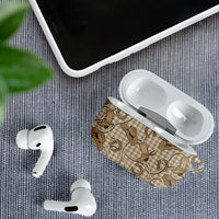 Beige Hawaii Palaka Cowboy AirPods Case Hawaiian Paniolo Festival Spirit