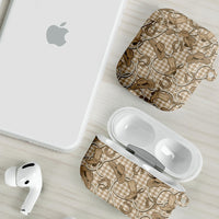 Beige Hawaii Palaka Cowboy AirPods Case Hawaiian Paniolo Festival Spirit