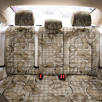 Beige Hawaii Palaka Cowboy Back Car Seat Cover Hawaiian Paniolo Festival Spirit
