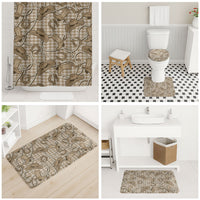 Beige Hawaii Palaka Cowboy Bathroom Set Hawaiian Paniolo Festival Spirit