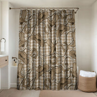 Beige Hawaii Palaka Cowboy Bathroom Set Hawaiian Paniolo Festival Spirit