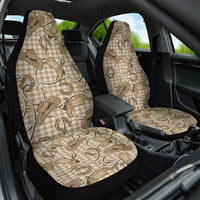 Beige Hawaii Palaka Cowboy Car Seat Cover Hawaiian Paniolo Festival Spirit